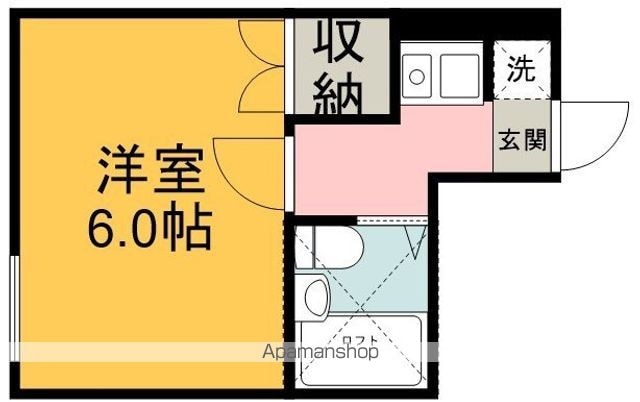 パワーオブラビリンス[1K/16.42m2]の間取図