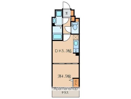 ルネサンスコート自由が丘[1DK/25.45m2]の間取図