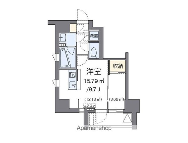 ＬＯＶＩＥ麻布十番[1R/26.16m2]の間取図