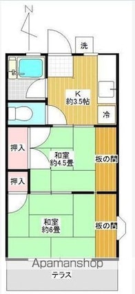 東京都豊島区長崎３丁目[2K/33m2]の間取図
