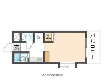 ハートピア松島[1K/21.45m2]の間取図
