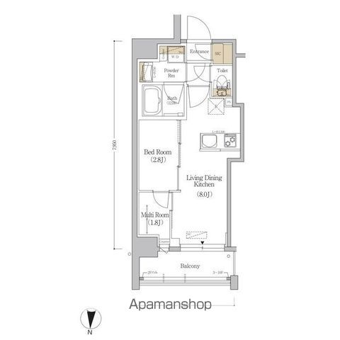 【アーバネックス市谷本村町の間取り】