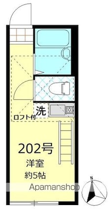 ＫＫハウス羽田[1R/14.45m2]の間取図