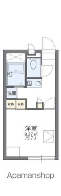 レオパレスＭＫ[1K/20.28m2]の間取図