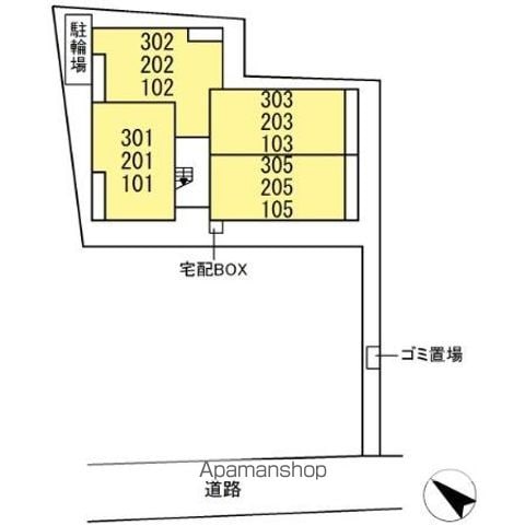 ＤーＲＯＯＭ新宿ⅠーＢ 305 ｜ 千葉県千葉市中央区新宿１丁目23-17（賃貸アパート2LDK・3階・50.70㎡） その3