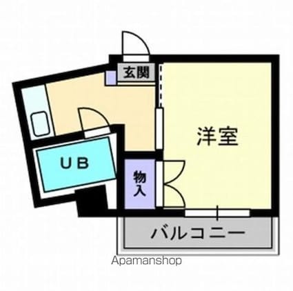 ガーデンハウス[1K/17.21m2]の間取図