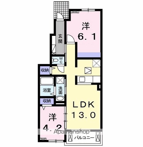 コルソ　ラッフィナートⅣの間取り