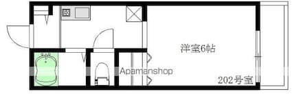 ハイムカメリア[1K/20.58m2]の間取図