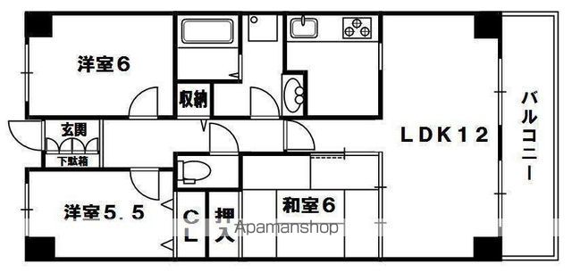PHOENIX COURT 交野Iの間取り写真