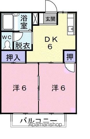 ハイツ香南の間取り写真