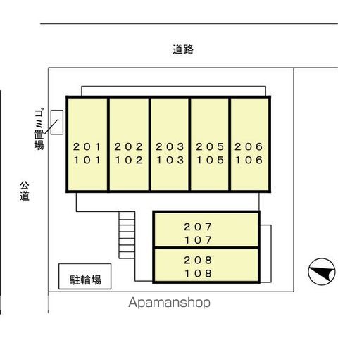 サンハイム 202 ｜ 東京都足立区千住旭町36-7（賃貸アパート1K・2階・23.37㎡） その15