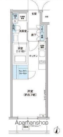 【新宿区北新宿のマンションの間取り】