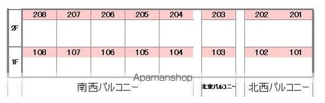 サクラガーデン[1R/29.8m2]の配置図