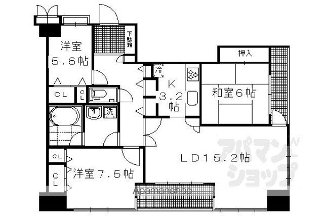 イトーピア御池通の間取り写真