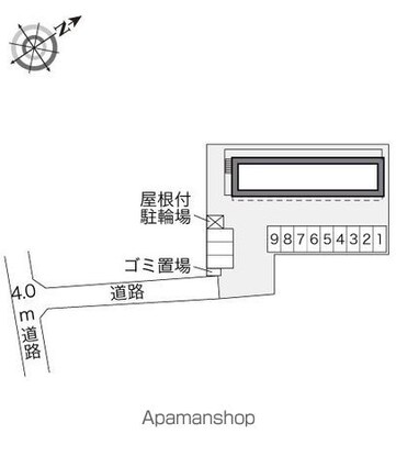 レオパレス千代大橋[1K/23.18m2]の配置図
