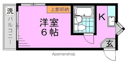メゾン・ド・ポリピエ[1R/16.22m2]の間取図