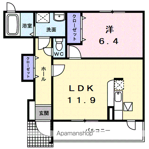 アイリスの間取り写真