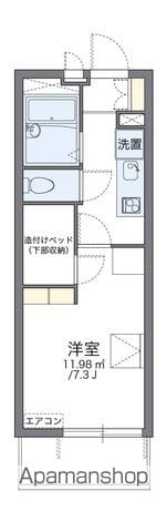 レオパレスファーム 106 ｜ 山梨県甲府市徳行１丁目11-1（賃貸マンション1K・1階・20.81㎡） その2