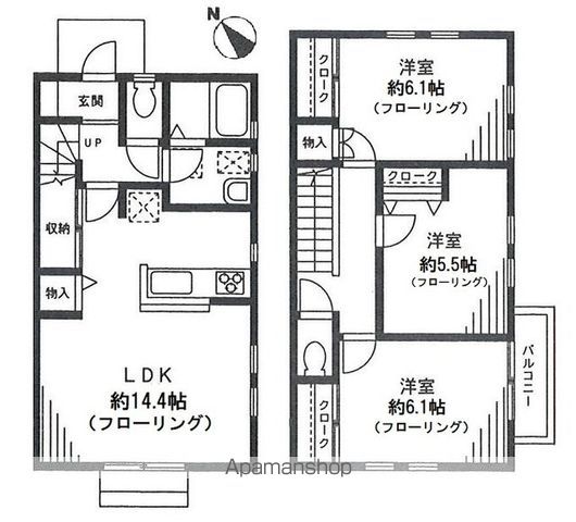 ソリアード片倉Ｃ棟の間取り