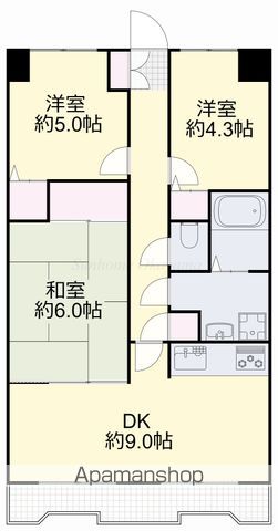 清水マンションの間取り写真