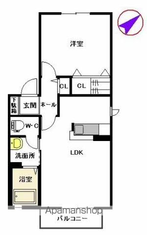 【シェモア美野島の間取り】