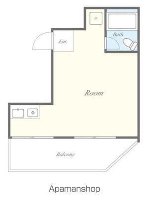 ガーデンハイム阿佐ヶ谷[1R/20.8m2]の間取図