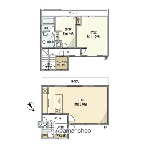 久我山戸建の間取り写真