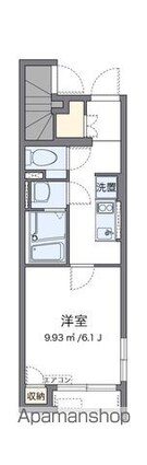 クレイノＨ１　ＹＡＹＯＩ[1K/22.75m2]の間取図