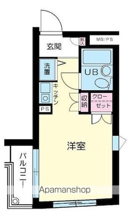 ダイホープラザ桜台[1R/21.08m2]の間取図