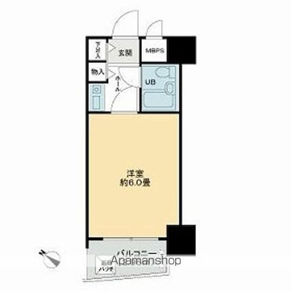 ＬＭ三鷹さくら通り[1K/18.27m2]の間取図