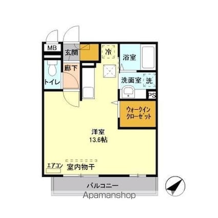 Ｉ．ヴィレッジ　ＥＡＳＴ[1R/35.1m2]の間取図