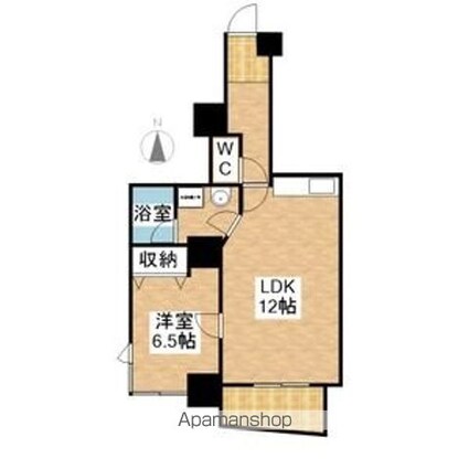 ディモーラ栄[1LDK/46.7m2]の間取図