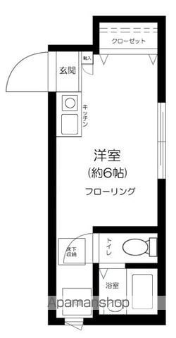 新宿区西落合のアパートの間取り