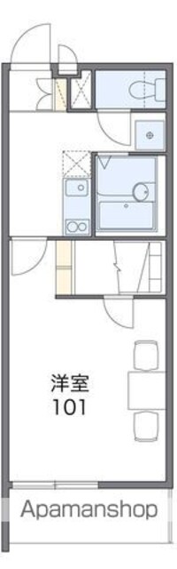 レオパレスウィステリア神田[1K/26.08m2]の間取図