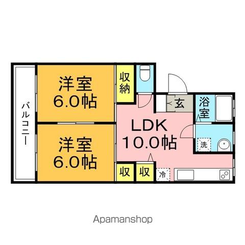 マンションエスティの間取り写真