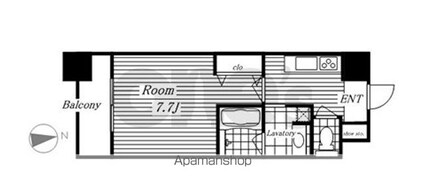 レジディア久屋大通[1K/28m2]の間取図