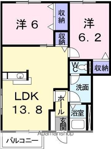 トゥジュールDの間取り写真
