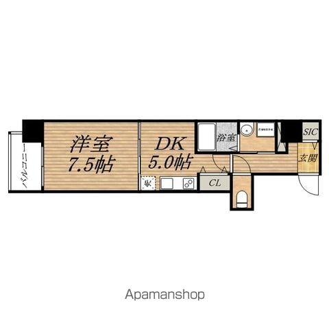 プレサンス堺筋本町駅前の間取り写真