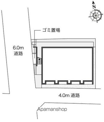 レオネクストアベイユ[1K/22.55m2]の配置図