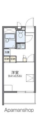 レオパレスＲｅｖｅＭａｉｓｏｎ[1K/20.28m2]の間取図