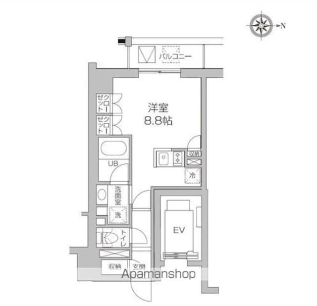 東京都杉並区高円寺南５丁目[1R/26.67m2]の間取図