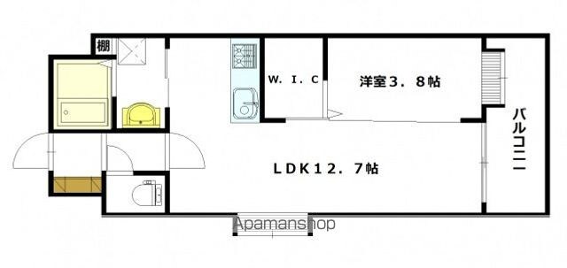 ＶＩＴＡ西原[1LDK/39.82m2]の間取図