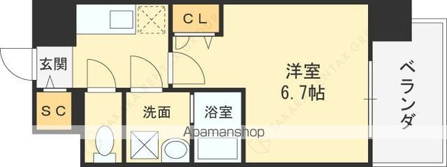 ワールドアイ大阪East Cityの間取り写真