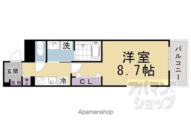 クレール蒼天の間取り写真