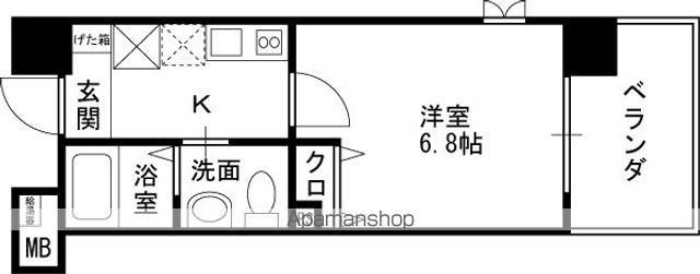 ダイドーメゾン阪神西宮駅前の間取り写真