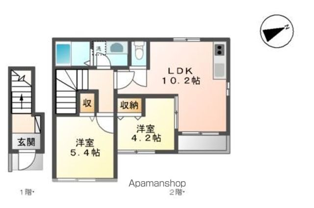 石巻市田道町２丁目&nbsp;2階建&nbsp;築11年のイメージ