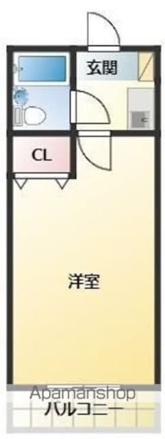 和歌山県和歌山市北中島１丁目[1K/17m2]の間取図