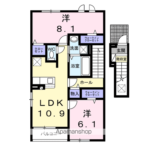 サクラ　アパートメントの間取り