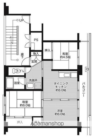 【ビレッジハウス佐々末永１号棟の間取り】