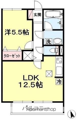 【コモレビ大蔵　Ｅの間取り】